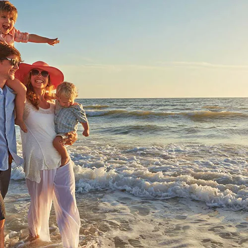 Family enjoying a holiday