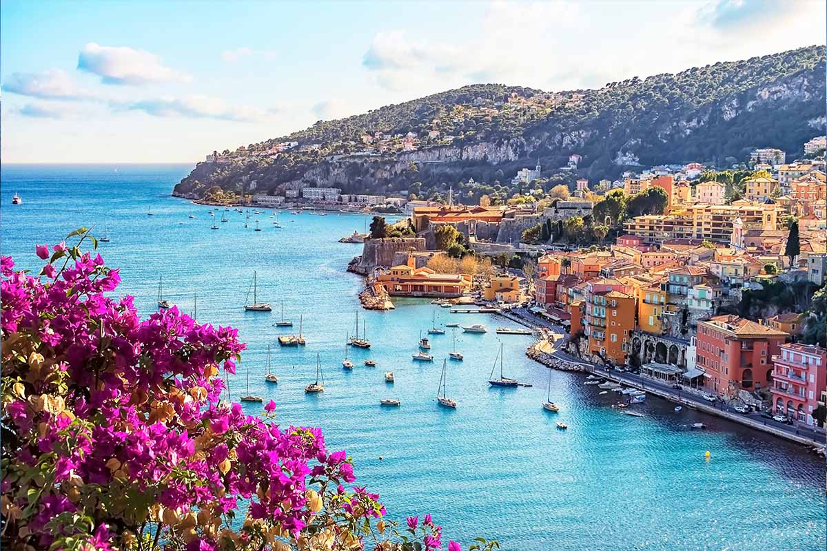 Villefranche-Sur-Mer village next to Nice on the French Riviera