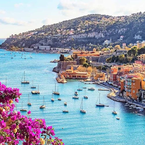 Villefranche-Sur-Mer village next to Nice on the French Riviera