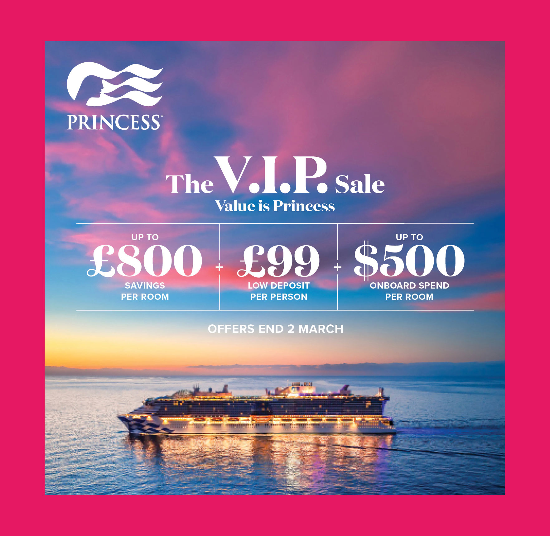 PRINCESS CRUISES SALE