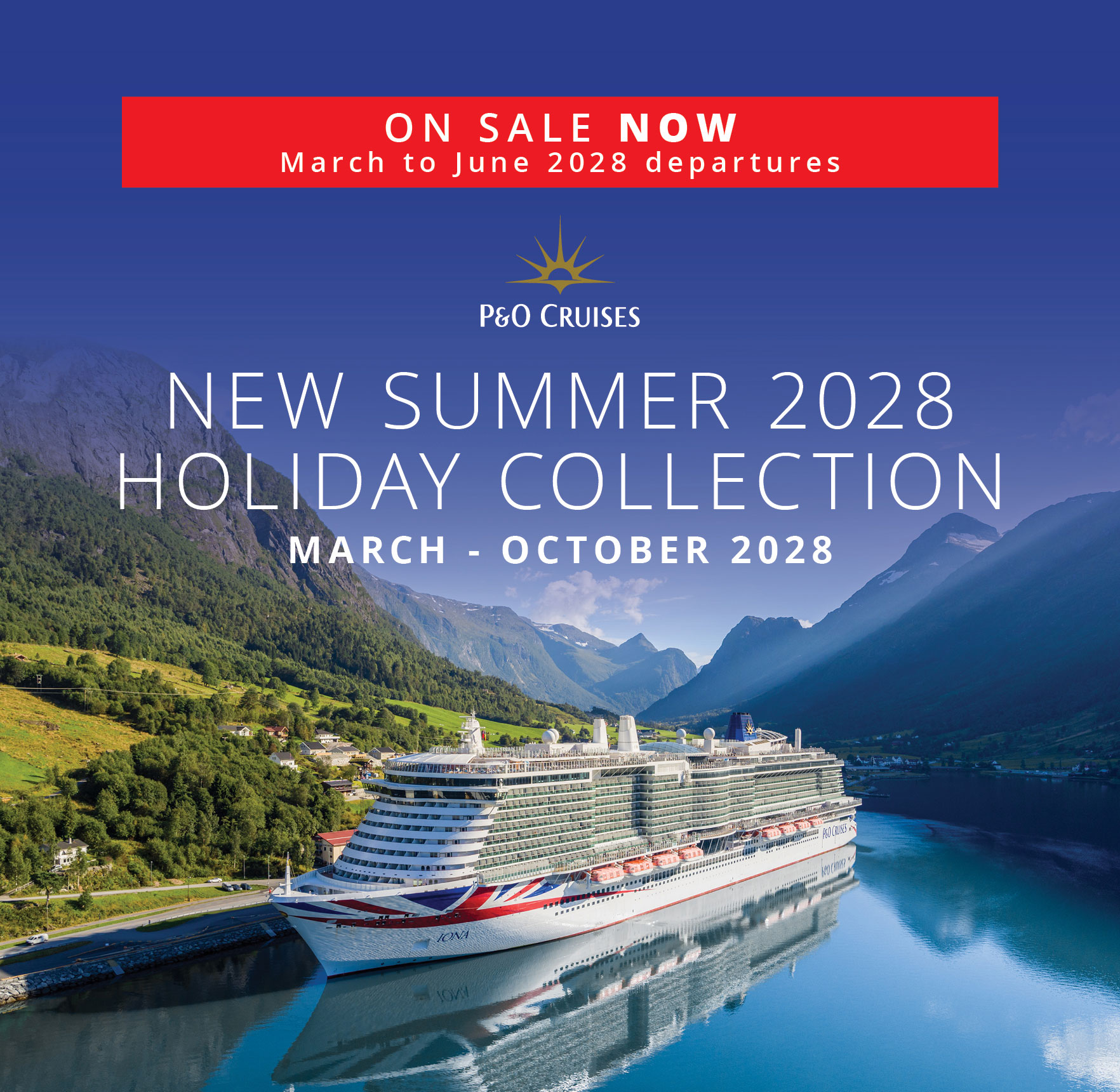 NEW P&O Cruises SUMMER 2028 COLLECTION