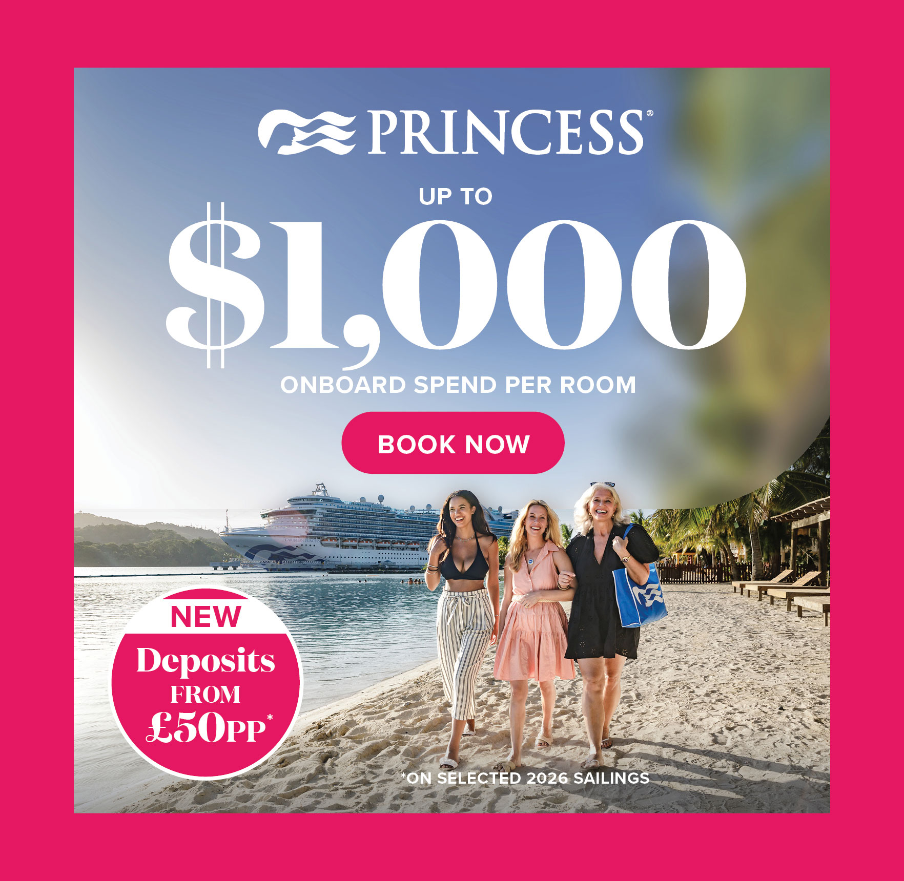 Onboard Spending Money & Low Deposit