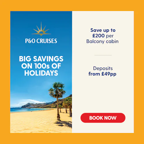 LOW DEPOSIT WITH P&O CRUISES