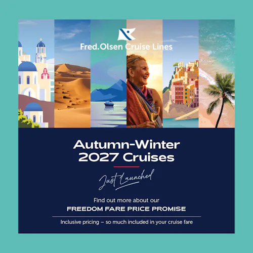Fred. Olsen Cruise Lines NEW Autumn-Winter 2027 Cruises